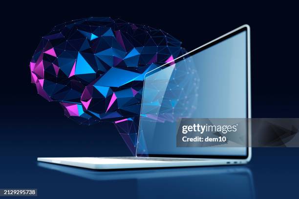 digital illustration of artificial intelligence - generative art stock pictures, royalty-free photos & images