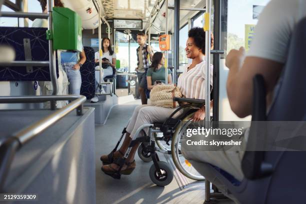 Bus Riders Sitting 56 Bus Rider Wheelchair Stock Photos, High-Res Pictures, and Images ...