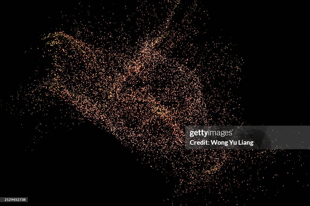 Sand Particles on dark background
