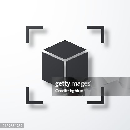 Augmented reality. Icon with shadow on white background Augmented reality. Icon with shadow on white background