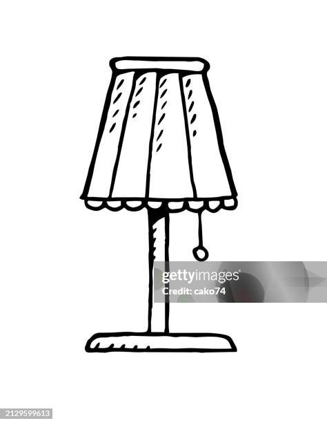 handgezeichnete elektrische lampe - elektrische lampe stock-grafiken, -clipart, -cartoons und -symbole