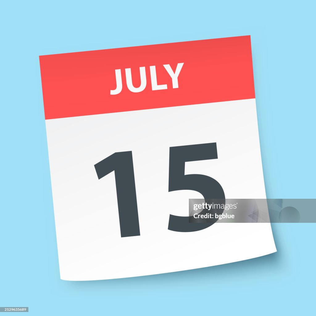 July 15 Daily Calendar On Blue Background High Res Vector Graphic july-15-daily-calendar-on-blue-background-high-res-vector-graphic