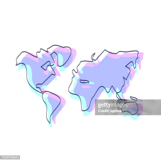 5,204 Basic World Map Stock Photos, High-Res Pictures, and Images ...