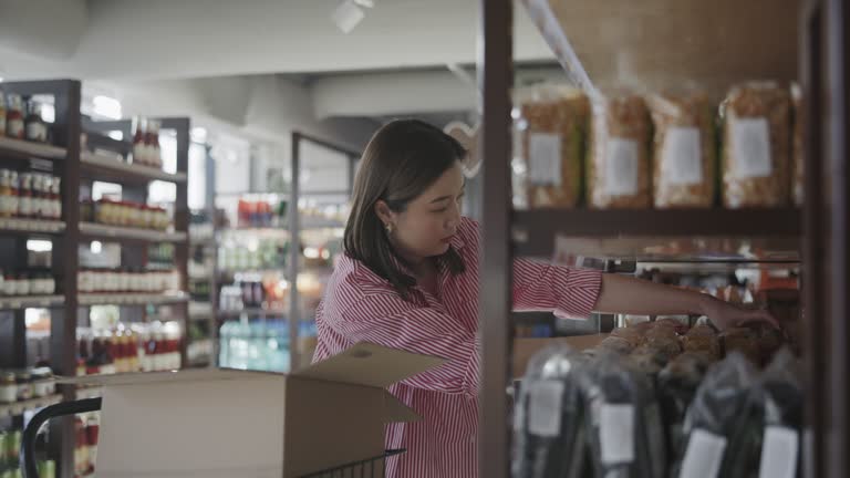 Restocking Items Grocery Store Worker Restocking Shelves Videos and HD Footage - Getty ...