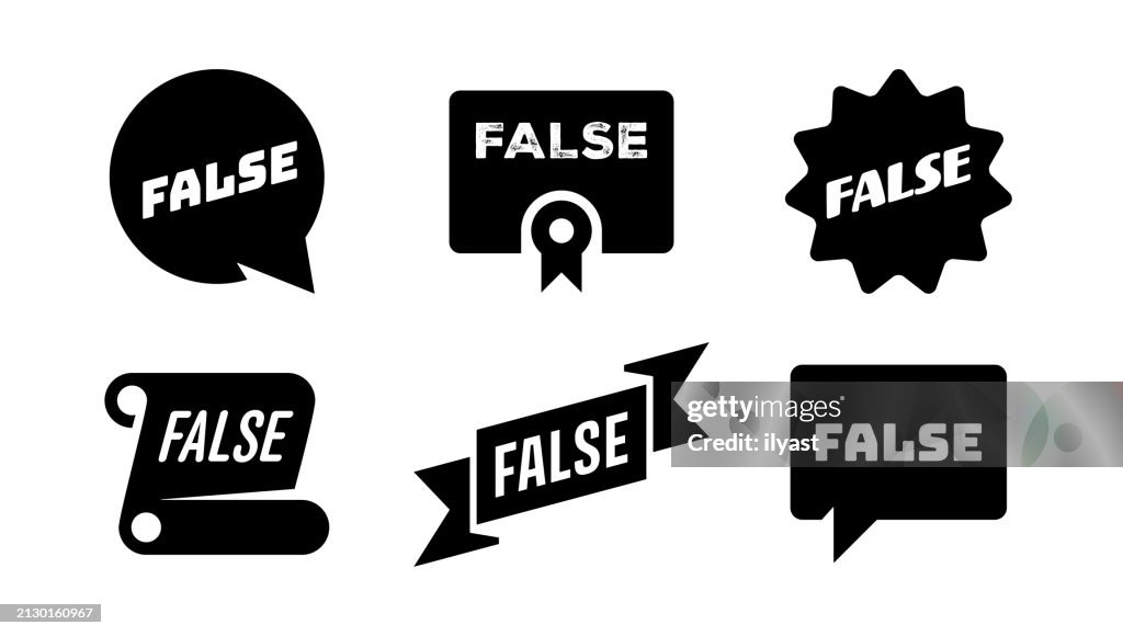 Web Banner Sign for True or False