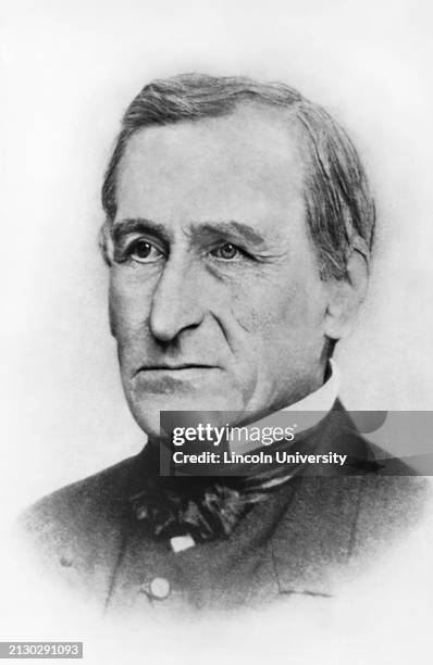 Portrait of John Miller Dickey, an American Presbyterian minister. He and his wife, Sarah Cresson, a Quaker, founded Ashmun Institute on May 24 which...