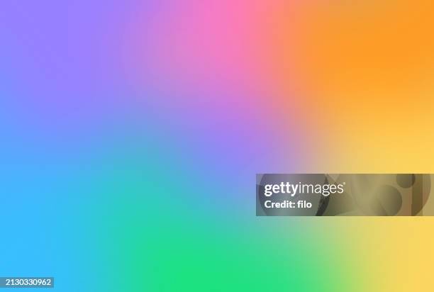 bildbanksillustrationer, clip art samt tecknat material och ikoner med modern smooth gradient subtle gradient glow background - regnbåge