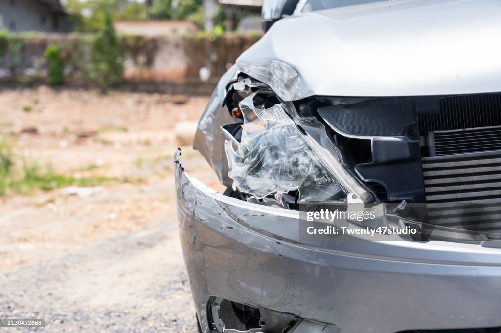 Crashed car