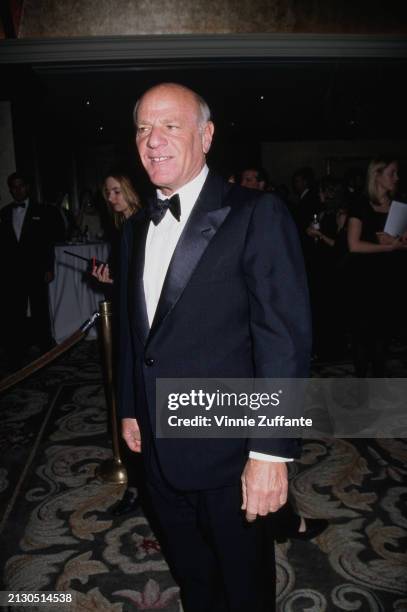 American businessman Barry Diller, wearing a tuxedo and bow tie, attends the National Conference of Christians and Jews' 34th Annual Entertainment...