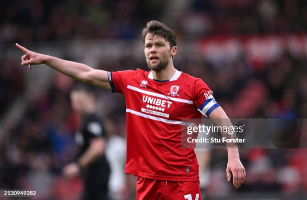 Middlesbrough player Jonny Howson reacts during the Sky Bet Championship match between Middlesbrough and Sheffield Wednesday at Riverside Stadium on...