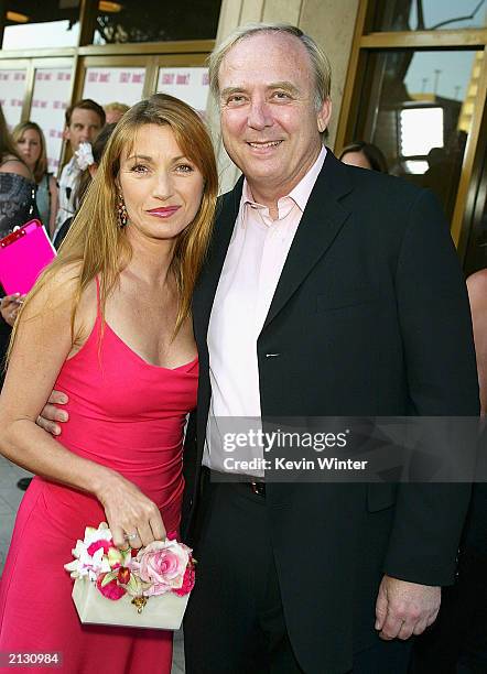 Actress Jane Seymour and her husband James Keach arrive at the screening of "Legally Blonde 2" at the National Theater on July 1, 2003 in Los...