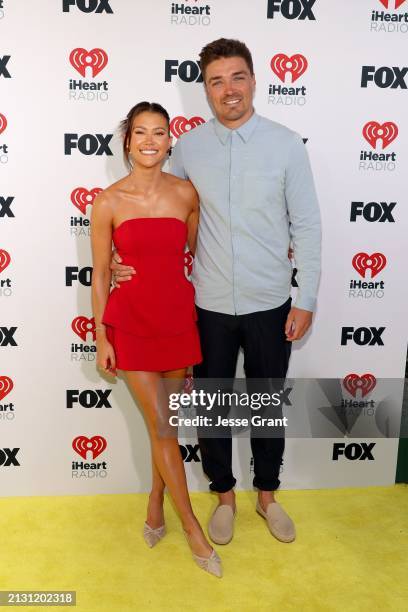 Caelynn Bell and Dean Bell attend the 2024 iHeartRadio Music Awards at Dolby Theatre in Los Angeles, California on April 01, 2024. Broadcasted live...