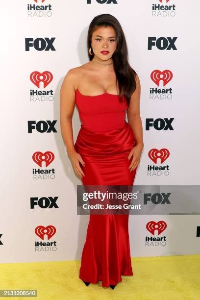 Rachel O'Connell attends the 2024 iHeartRadio Music Awards at Dolby Theatre in Los Angeles, California on April 01, 2024. Broadcasted live on FOX.