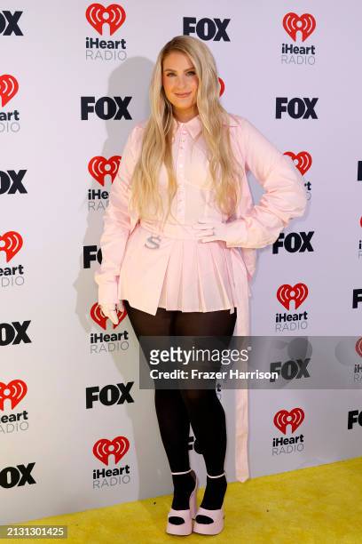 Meghan Trainor attends the 2024 iHeartRadio Music Awards at Dolby Theatre on April 01, 2024 in Hollywood, California.