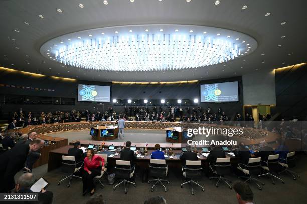 North Atlantic Treaty Organization Secretary General Jens Stoltenberg chairs NATO foreign ministers meeting at NATO Headquarters in Brussels, Belgium...