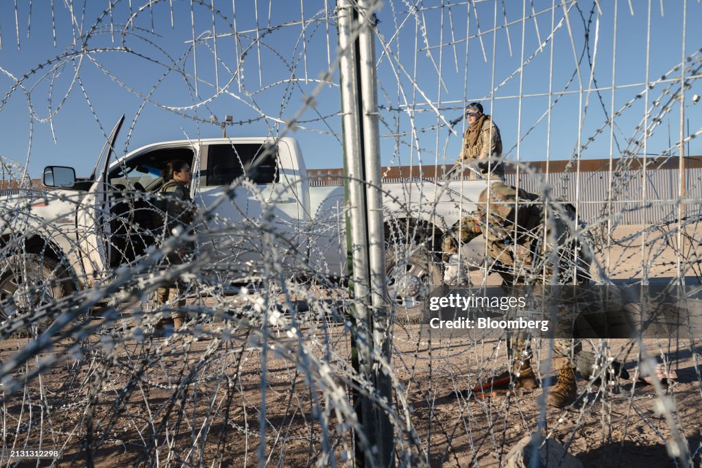 Migrants At The US-Mexico Border As Texas Immigration Law Returns To Court