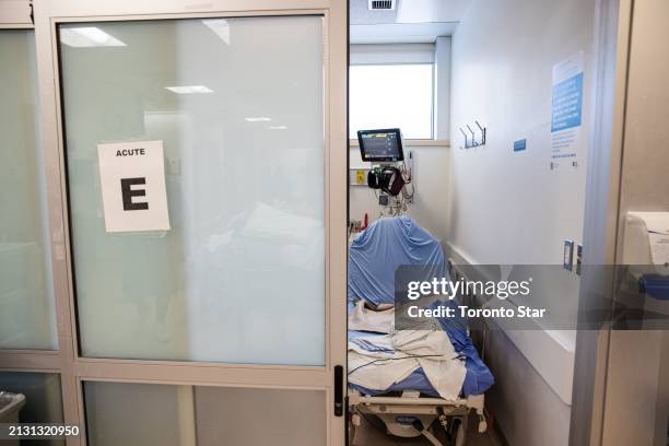 Toronto, ON An innovation from the SARS outbreak, negative pressure examination rooms prepared the hospital for COVID. North York General ER. PD Nick...