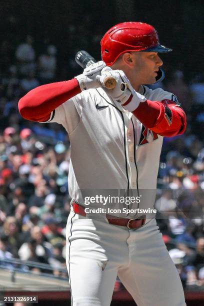 Arizona Diamondbacks infielder Christian Walker at the plate during a MLB game between the Arizona Diamondbacks and New York Yankees on April 3 at...