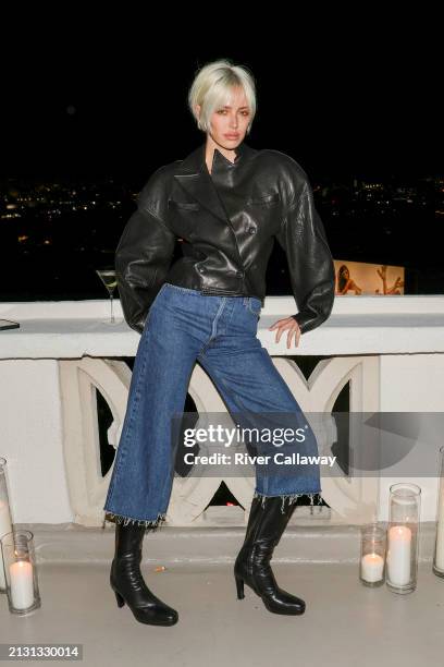 Delilah Belle at Frame x Amelia Gray Dinner held at Chateau Marmont on April 4, 2024 in Los Angeles, California.