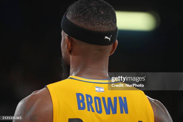 Lorenzo Brown is playing in the match between FC Barcelona and Maccabi Playtika Tel Aviv for week 33 of the Turkish Airlines Euroleague at the Palau...