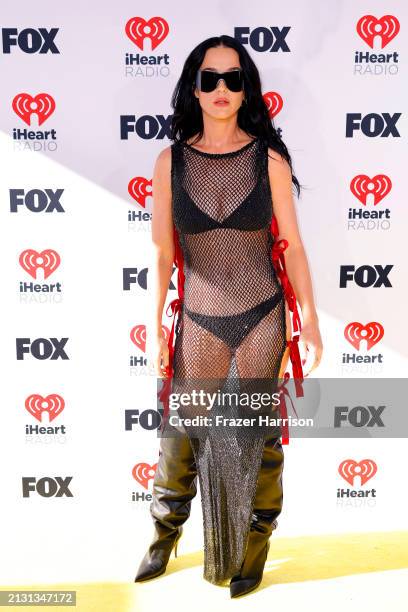 Katy Perry attends the 2024 iHeartRadio Music Awards at Dolby Theatre on April 01, 2024 in Hollywood, California.