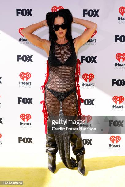 Katy Perry attends the 2024 iHeartRadio Music Awards at Dolby Theatre on April 01, 2024 in Hollywood, California.