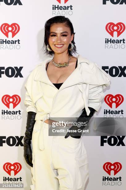 Agnez Mo attends the 2024 iHeartRadio Music Awards at Dolby Theatre in Los Angeles, California on April 01, 2024. Broadcasted live on FOX.
