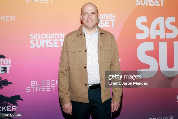 Nathan Zellner attends "Sasquatch Sunset" New York premiere at Metrograph on April 01, 2024 in New York City.