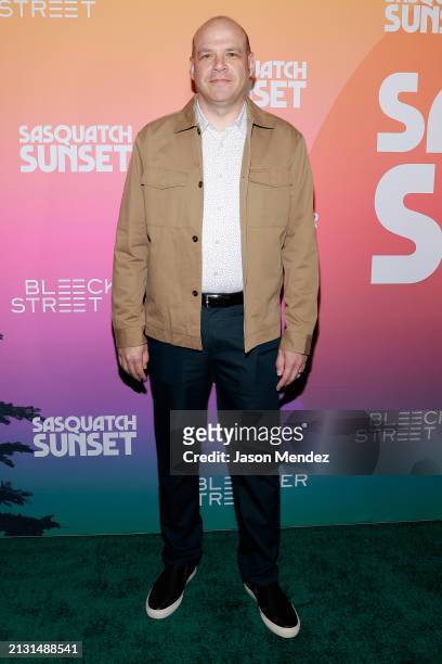 Nathan Zellner attends "Sasquatch Sunset" New York premiere at Metrograph on April 01, 2024 in New York City.