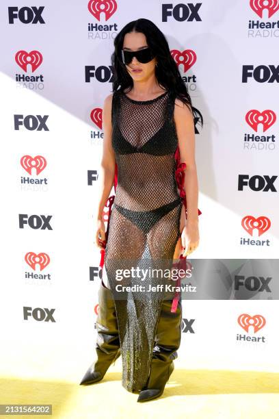 Katy Perry attends the 2024 iHeartRadio Music Awards at Dolby Theatre on April 01, 2024 in Hollywood, California.