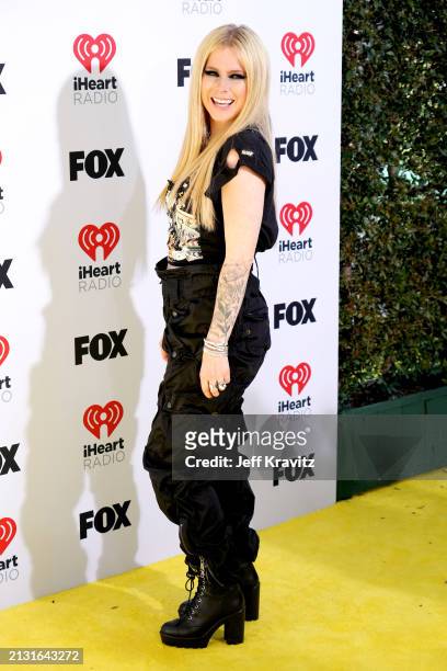 Avril Lavigne attends the 2024 iHeartRadio Music Awards at Dolby Theatre on April 01, 2024 in Hollywood, California.