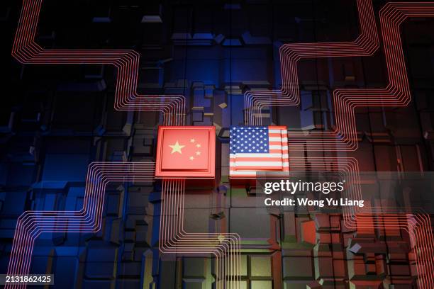 usa and china chip and technology war - chinese culture stock pictures, royalty-free photos & images