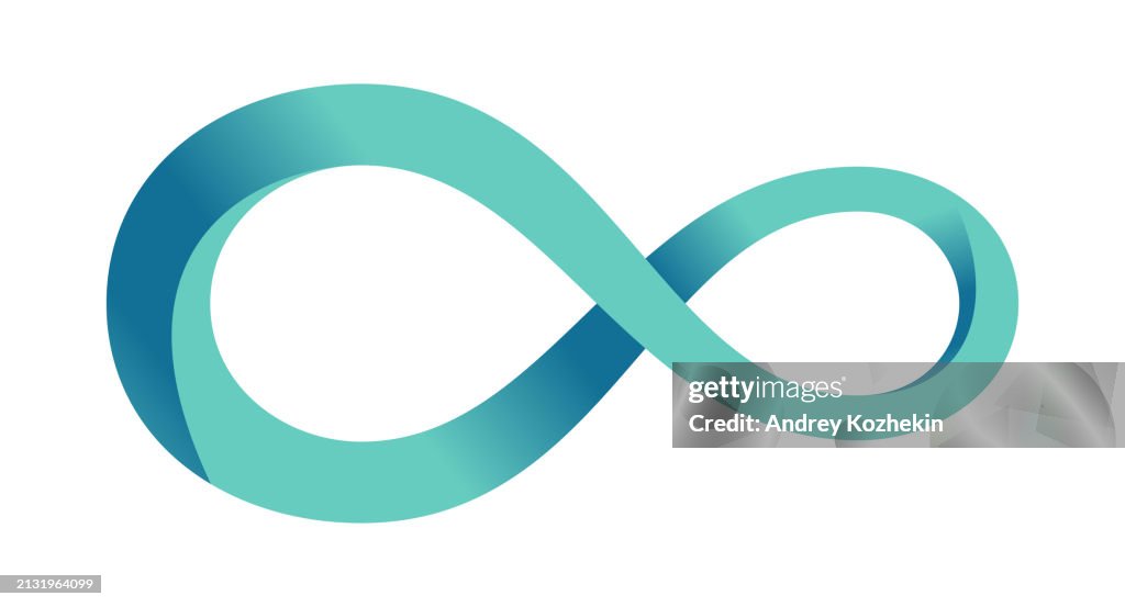 Abstract Infinity Sign Infinity Loop Mathematical Symbol In Flat Style ...