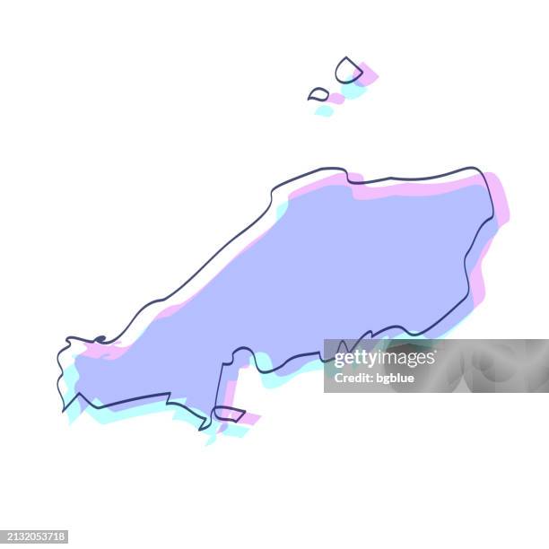 chugoku map hand drawn - purple with black outline - trendy design - hiroshima prefecture stock illustrations