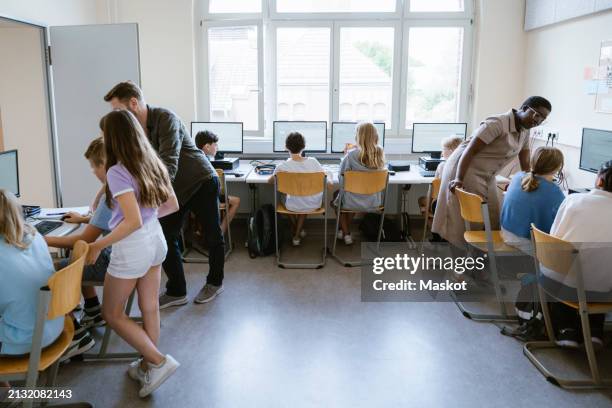Computer Lab Siting Student 401 Computer Lab Chairs Stock Photos, High-Res Pictures, and Images ...