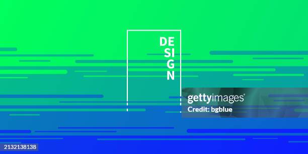 abstract design with horizontal lines and blue gradient - trendy background - sunset timelapse stock illustrations