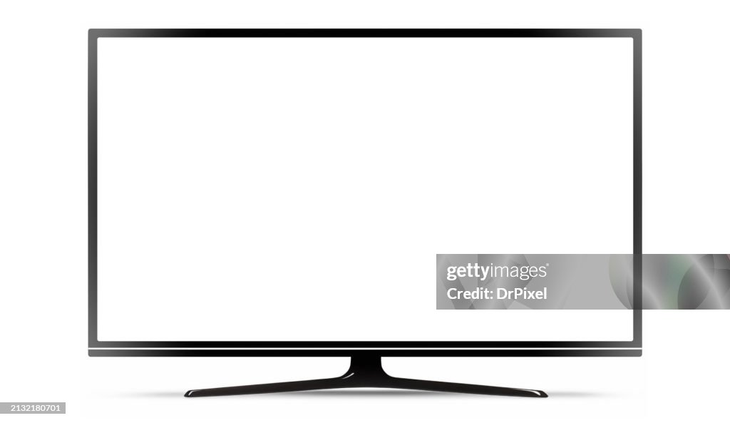 Thin Frame Display Computer Monitor with Clipping Path for the Screen