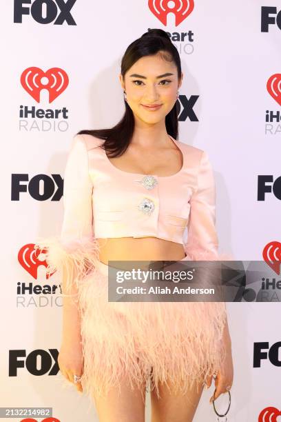 Anna Aya attends the 2024 iHeartRadio Music Awards at Dolby Theatre on April 01, 2024 in Hollywood, California.