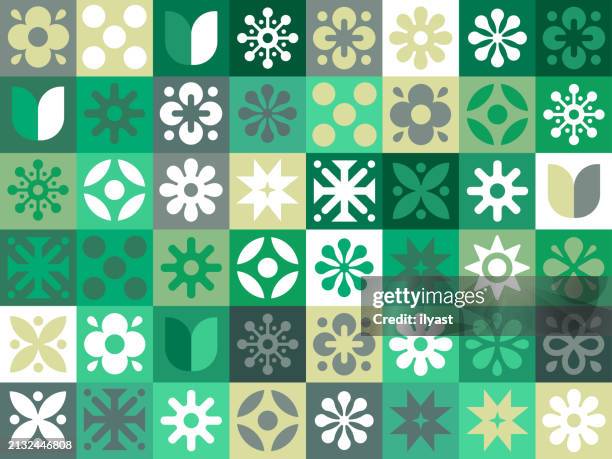 geometric repeating pattern for floral design - simple leaf pattern stock illustrations