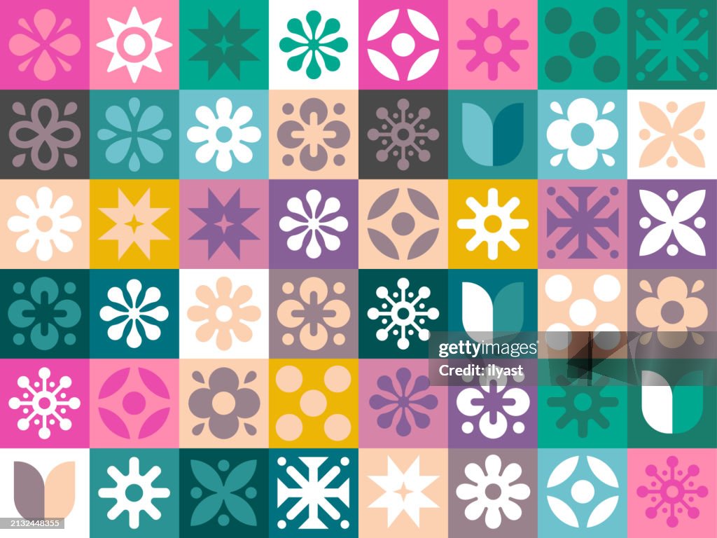Geometric Repeating Pattern for Ceramic Design