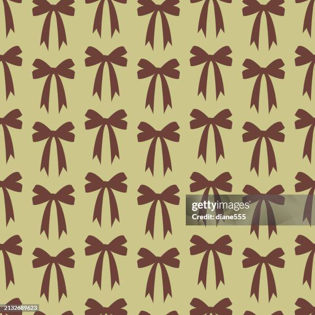 Randomized Bow Pattern Strings Cute Bows Seamless Pattern High-Res Vector Graphic - Getty Images