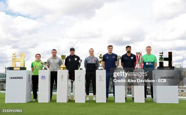 Kalea Moore of Southern Brave, Lewis Hill of Leicestershire CCC, Rory Burns of Surrey CCC, Freya Davies of Southern Vipers, James Nordin of Hawks,...