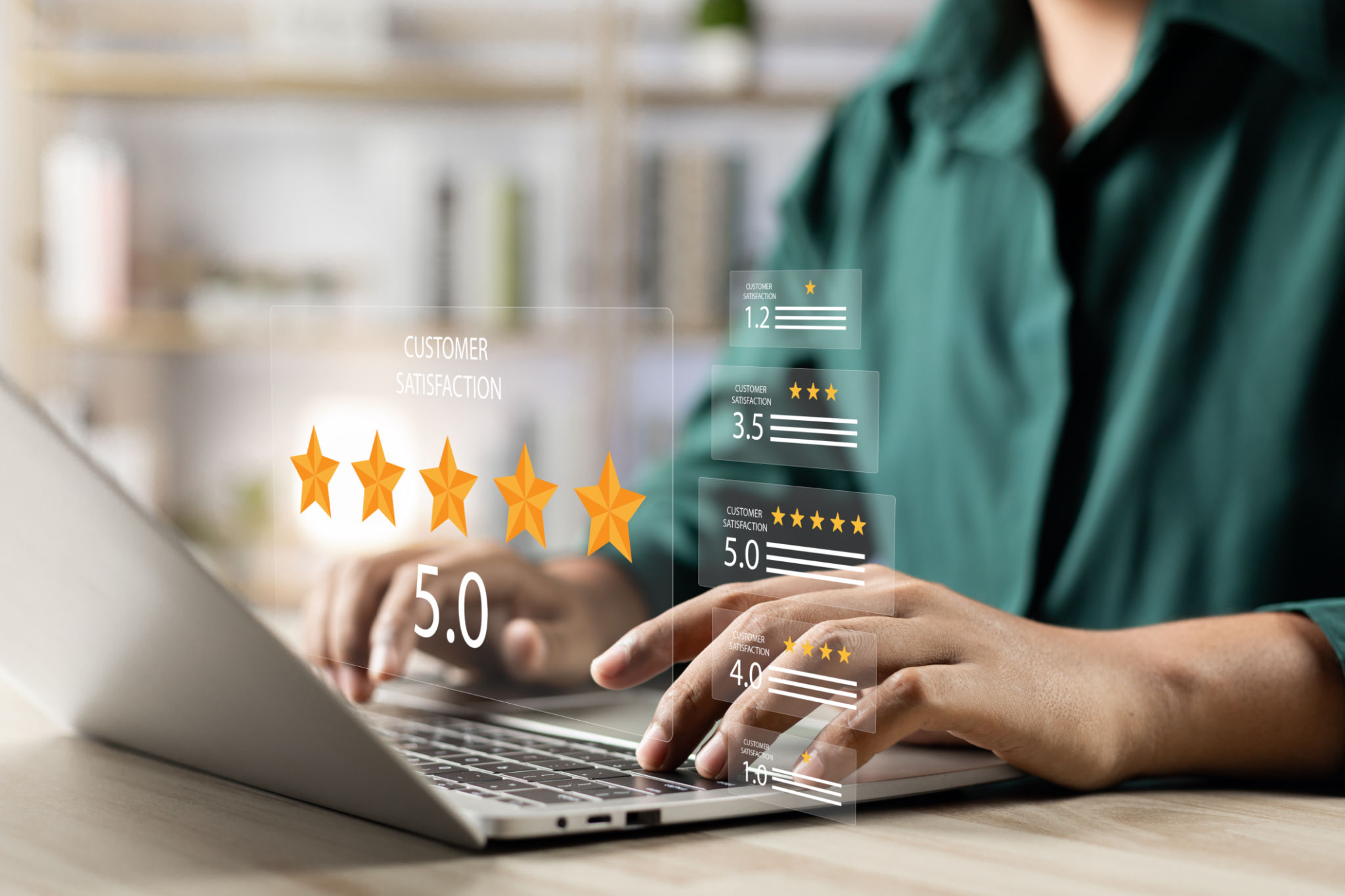 looking at reviews