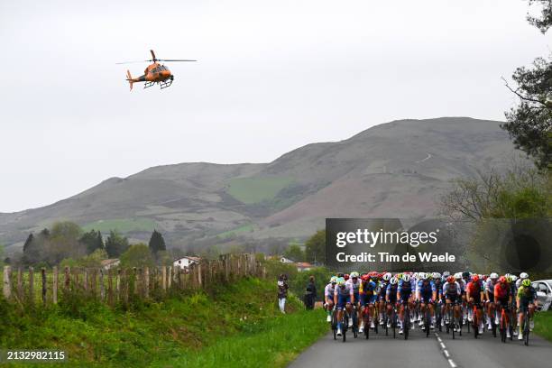 Fabien Grellier of France and Team TotalEnergies, Julien Bernard of France and Team Lidl - Trek, Pieter Serry of Belgium and Team Soudal Quick-Step,...