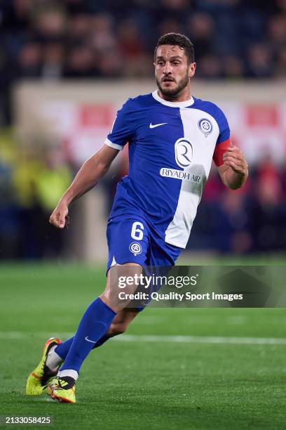 Koke Resurreccion of Atletico de Madrid looks on during the LaLiga EA Sports match between Villarreal CF and Atletico Madrid at Estadio de la...