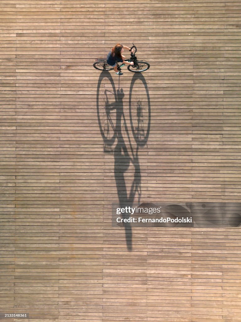 Shadow of a Cyclist