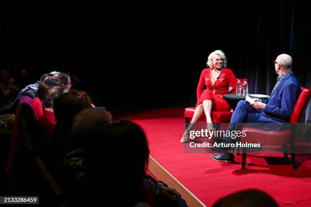 Hannah Waddingham attends SAG-AFTRA Foundation Conversations at the SAG-AFTRA Foundation Robin Williams Center on April 01, 2024 in New York City.