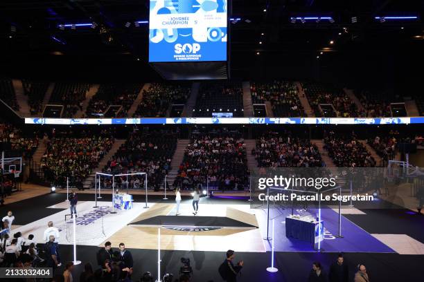 General view during the 8th Olympic and Paralympic Week at Adidas Arena Porte De La Chapelle on April 02, 2024 in Paris, France.