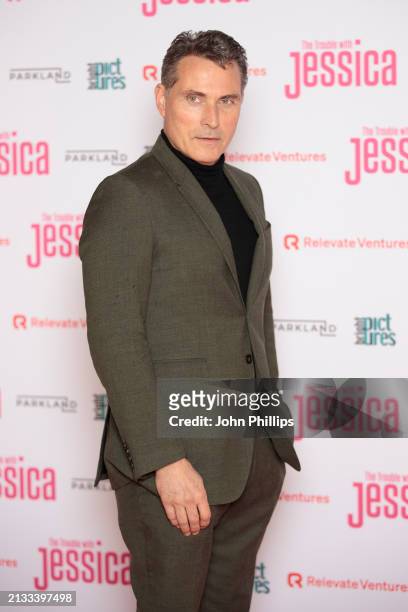 Rufus Sewell attends the London premiere of "The Trouble With Jessica" at Vue West End on April 02, 2024 in London, England.