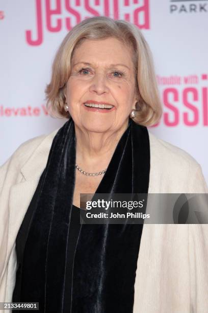 Anne Reid attends the London premiere of "The Trouble With Jessica" at Vue West End on April 02, 2024 in London, England.